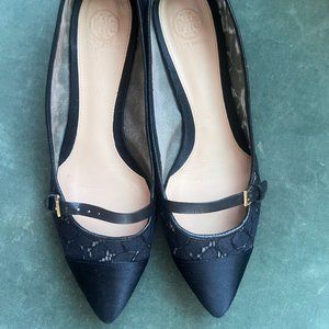 Tory Burch Lace Black Flats - WMNS - SZ 9M